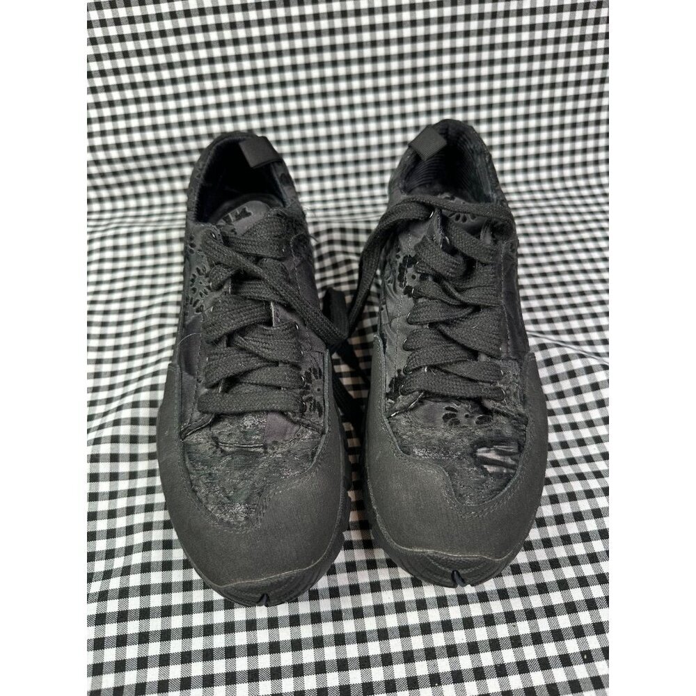 Diemme x Cecilie Bahnsen Black Floral Hiking Sneakers Vibram Sole Made in Italy - Picture 2 of 6